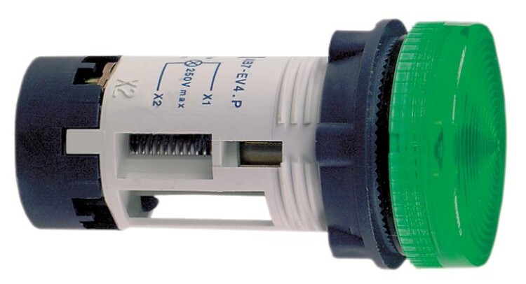 Сигнальная лампа-светодиод зеленая  230В