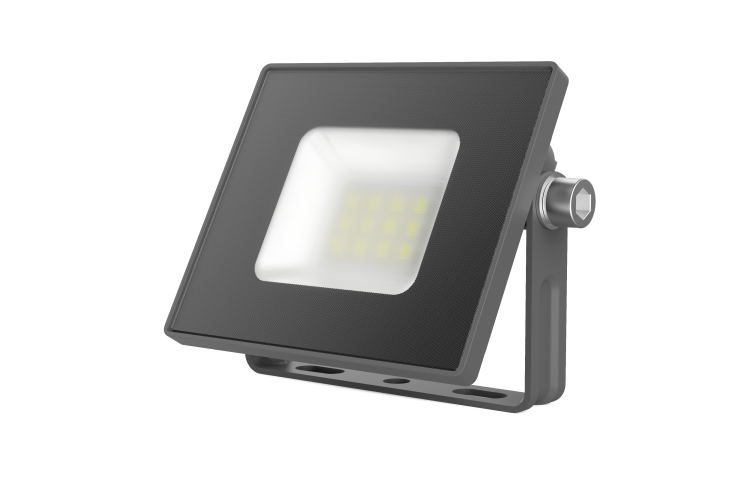 Прожектор (LED) 10Вт 820лм 6500К IP65 графит BASIC GAUSS