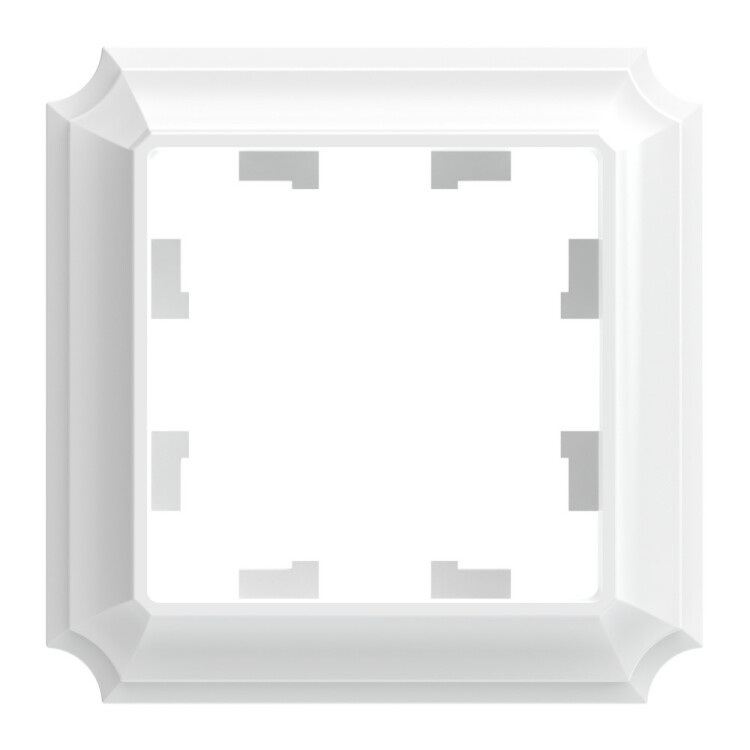 Рамка 1-мест. гориз./вертик., белый AtlasDesign Antique