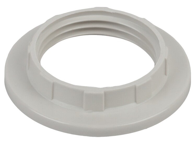 Кольцо внешнее для патрона Е14 бел пластик ЭРА