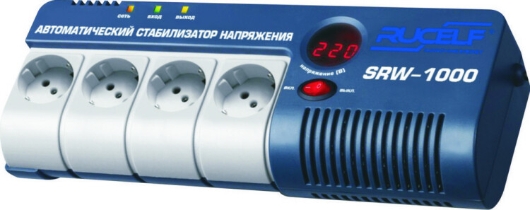Стабилизатор напряжения нав. 1-фаз  1000 ВА SRW-1000-D