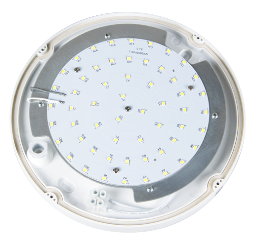 Светильник (LED) 8Вт пылевл-защ. IP65 круг./опал. пласт./бел 4000К Jazzway