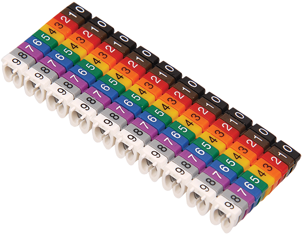 Маркеры наборные МКН комплект цифр "0-9" 2,5 мм2 (100шт/упак) IEK