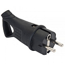 Вилка угловая каучуковая с кольцом 230В 2P+PE 16A IP44 EKF-Вилки на кабель - купить по низкой цене в интернет-магазине, характеристики, отзывы | АВС-электро