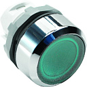 Кнопка зеленая MP2-21G с фиксацией с подсветкой ( только корпус )-
