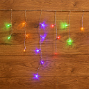 Гирлянда-бахрома эл. (LED) ширина 1,8м (18 нитей 0,1-0,5м) разноцвет., пр.провод IP20 с контроллером