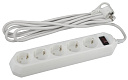 Фильтр сетевой 5-пост. с з/к 3м 10А/220В белый ЭРА-Удлинители бытовые - купить по низкой цене в интернет-магазине, характеристики, отзывы | АВС-электро