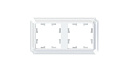 Рамка 2-мест. гориз./вертик., белый AtlasDesign Antique-Рамки для ЭУИ - купить по низкой цене в интернет-магазине, характеристики, отзывы | АВС-электро