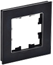 Рамка 1-мест. гориз./вертик. стекло черная РУ-1-2-БрЧ BRITE IEK-Рамки для ЭУИ - купить по низкой цене в интернет-магазине, характеристики, отзывы | АВС-электро