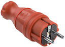Вилка 2Р+Е прямая каучуковая 16А IP44 красная ИЭК-Вилки на кабель - купить по низкой цене в интернет-магазине, характеристики, отзывы | АВС-электро