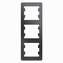 GLOSSA 3-постовая РАМКА, вертикальная, ГРАФИТ-Рамки для ЭУИ - купить по низкой цене в интернет-магазине, характеристики, отзывы | АВС-электро