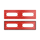 Фланец красный для ST с перф. Тип 5-Панели кабельного ввода - купить по низкой цене в интернет-магазине, характеристики, отзывы | АВС-электро