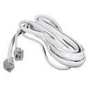 Удлинитель телефонный   3м белый-Коммутационные шнуры (патч-корды) - купить по низкой цене в интернет-магазине, характеристики, отзывы | АВС-электро