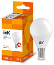 Лампа светодиод. (LED) Шар Е14  7Вт 630лм 3000К 230В матов. IEK-Лампы светодиодные - купить по низкой цене в интернет-магазине, характеристики, отзывы | АВС-электро